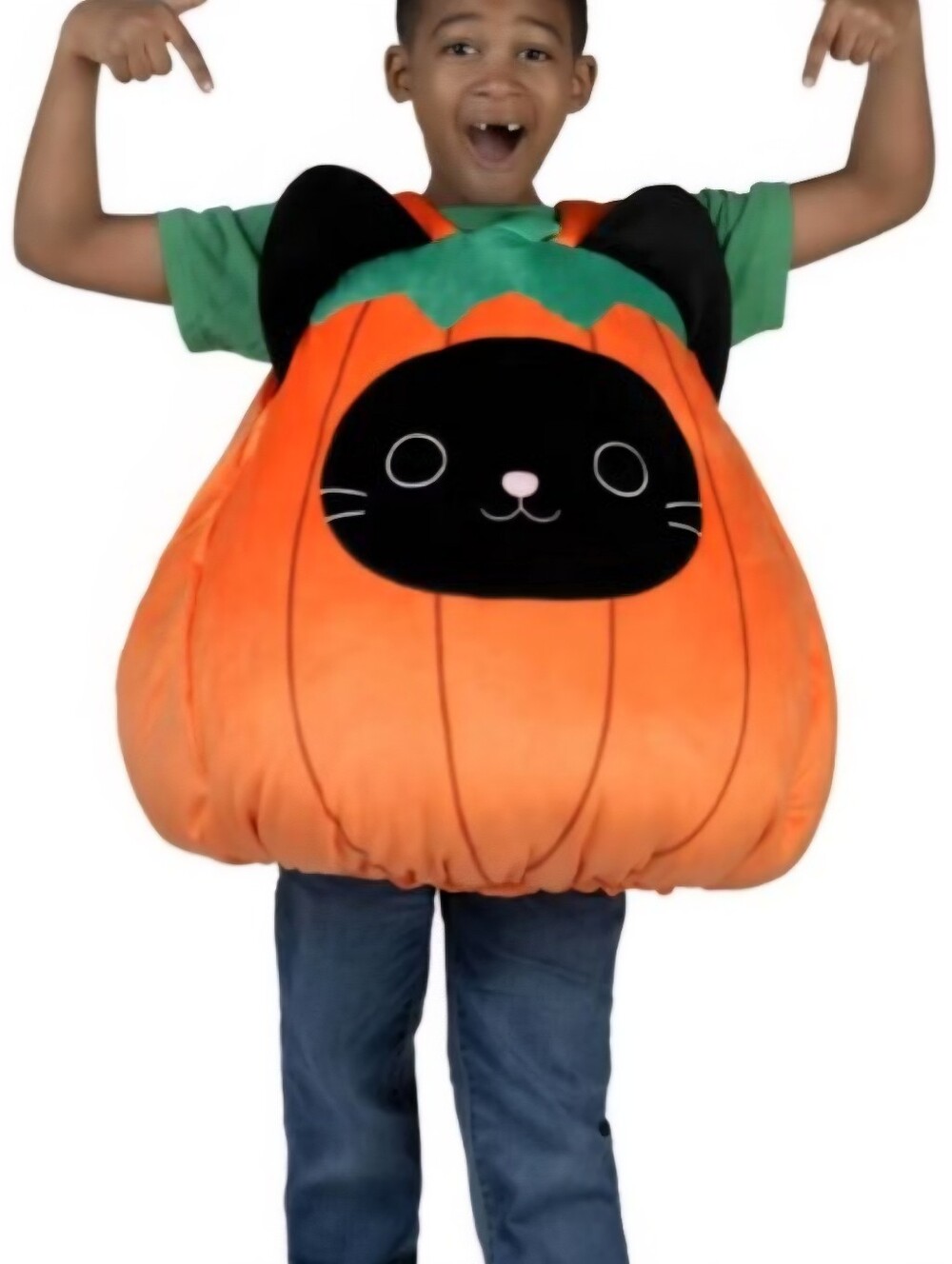 NWT Squishmallows Calio Cat Pumpkin Halloween Costume Plush Ages 6+ Unisex New